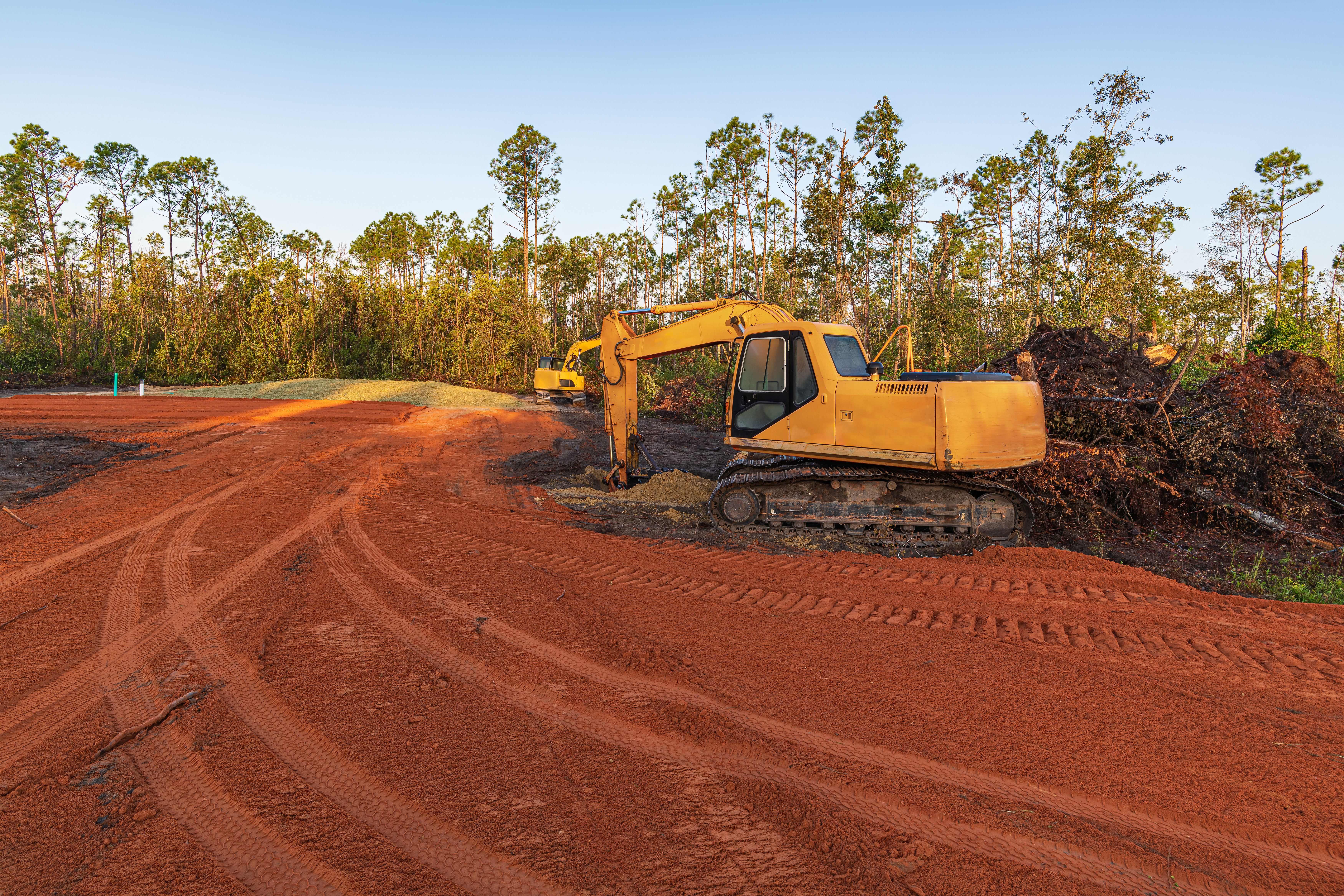 A land clearing project our crew recently completed.